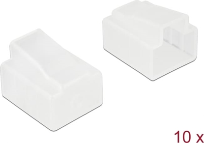 Изображение Delock Dust Cover for RJ45 plug 10 pieces transparent