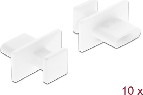 Изображение Delock Dust Cover for USB Type-C™ female with big grip 10 pieces white