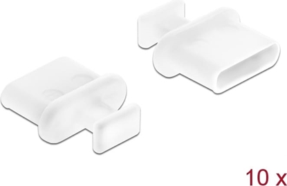 Изображение Delock Dust Cover for USB Type-C™ female with grip 10 pieces white