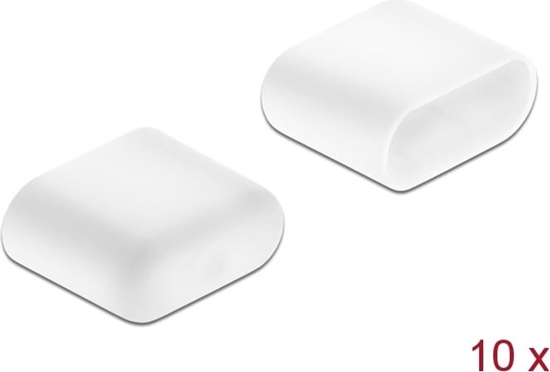 Изображение Delock Dust Cover for USB Type-C™ male 10 pieces white