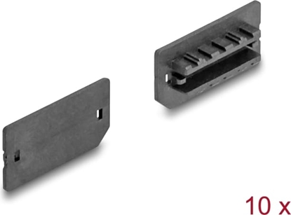 Изображение Delock Dust Cover for USB Type-E Key A or Key B female 10 pieces black