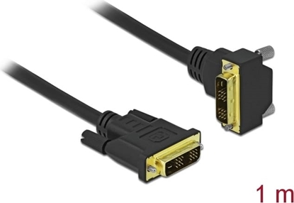Изображение Delock DVI Cable 18+1 male to 18+1 male angled 1 m