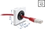 Изображение Delock Easy 45 Cable Bushing round Ø 21 mm white / black