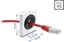 Изображение Delock Easy 45 Cable Bushing round Ø 23 mm white / black