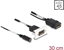 Picture of Delock Easy 45 DisplayPort 4K 60 Hz Module with DC feed 2.1 x 5.5 mm and pigtail,22.5 x 45 mm