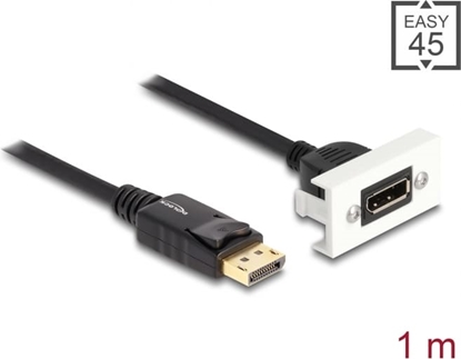 Изображение Delock Easy 45 DisplayPort 8K 30 Hz Module with pigtail, 22.5 x 45 mm