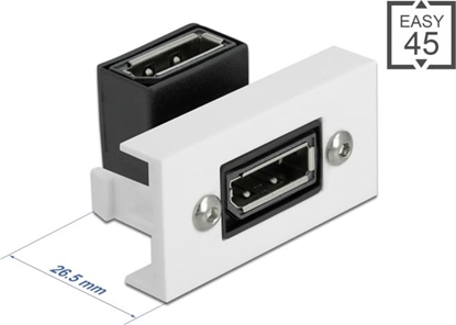 Изображение Delock Easy 45 DisplayPort Module angled 90° 22.5 x 45 mm