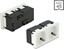 Изображение Delock Easy 45 Grounded Power Socket 2-way with a 45° arrangement 45 x 45 mm