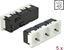Attēls no Delock Easy 45 Grounded Power Socket 3-way with a 45° arrangement 45 x 45 mm 5 pieces