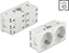 Attēls no Delock Easy 45 Grounded Power Socket with a 45° arrangement 2-way extendable 45 x 45 mm
