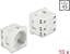 Изображение Delock Easy 45 Grounded Power Socket with a 45° arrangement extendable 45 x 45 mm 10 pieces