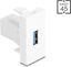 Изображение Delock Easy 45 Modul USB 5 Gbps Type-A female to USB 5 Gbps Type-A female white (1:1)