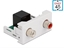 Attēls no Delock Easy 45 Module 2 x RCA female to RJ45 female port 22.5 x 45 mm