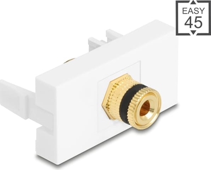 Изображение Delock Easy 45 Module binding post to thread nut black / white