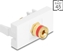 Picture of Delock Easy 45 Module binding post to thread nut red / white