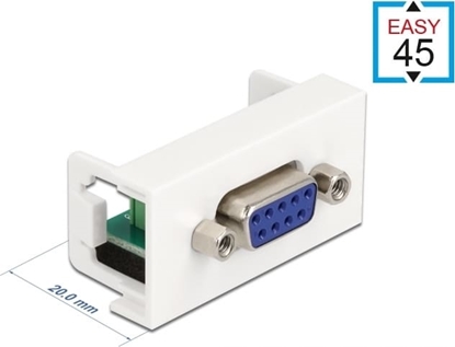 Изображение Delock Easy 45 Module D-Sub 9 pin female to 6 pin Terminal Block 22.5 x 45 mm