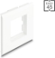 Attēls no Delock Easy 45 Module Holder for installation trunking 85 x 80 mm