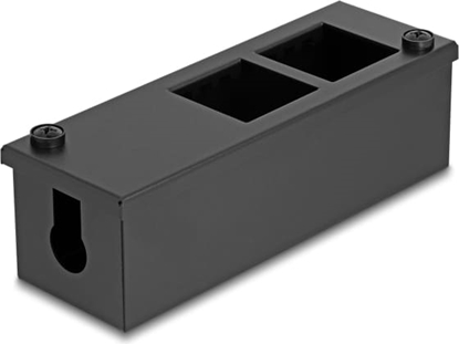 Изображение Delock Easy 45 Module Holder for table or wall mounting - 4 ports (22.5 x 45 mm) or 2 ports (45 x 45 mm), metal, black