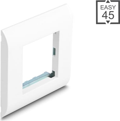 Изображение Delock Easy 45 Module Holder with Frame 80 x 80 mm white