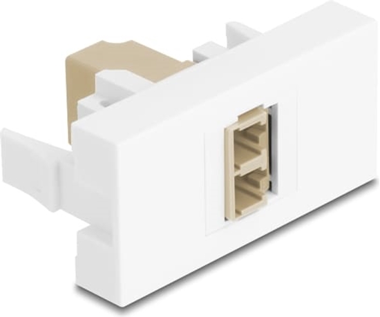 Изображение Delock Easy 45 Module LC Duplex female to LC Duplex female white / beige