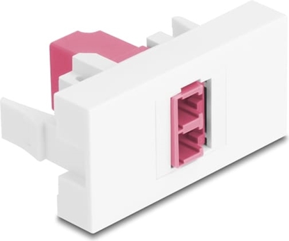 Изображение Delock Easy 45 Module LC Duplex female to LC Duplex female white / violet