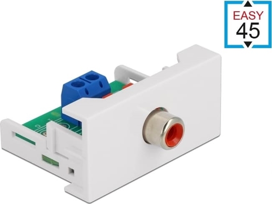 Изображение Delock Easy 45 Module RCA female port 22.5 x 45 mm