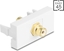 Изображение Delock Easy 45 Module RCA female to RCA female gold plated white / white