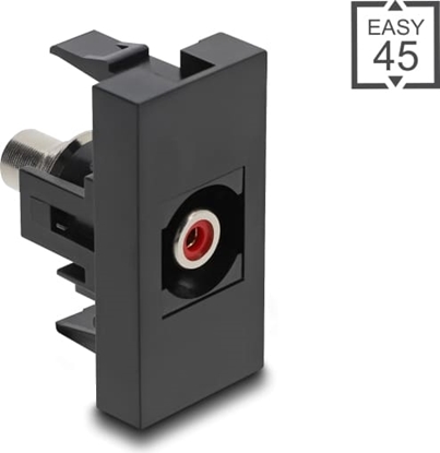 Изображение Delock Easy 45 Module RCA female to RCA female red / black