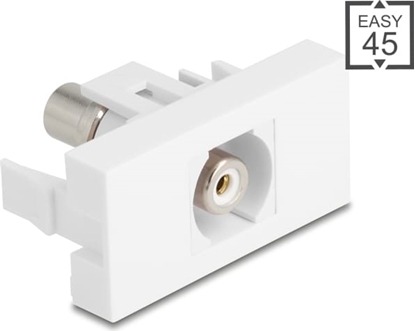 Изображение Delock Easy 45 Module RCA female to RCA female white / white