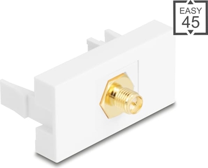 Изображение Delock Easy 45 Module RP-SMA female to RP-SMA female white
