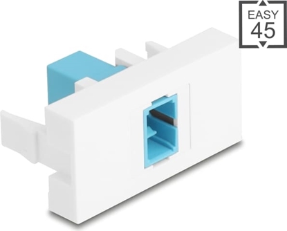 Изображение Delock Easy 45 Module SC Simplex female to SC Simplex female aqua / white