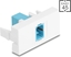 Picture of Delock Easy 45 Module SC Simplex female to SC Simplex female aqua / white