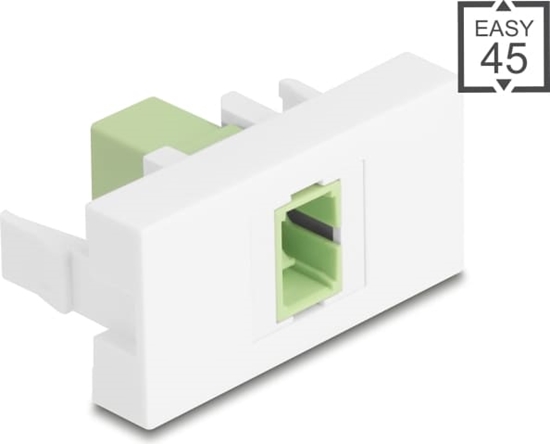 Изображение Delock Easy 45 Module SC Simplex female to SC Simplex female limegreen / white