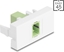 Picture of Delock Easy 45 Module SC Simplex female to SC Simplex female limegreen / white