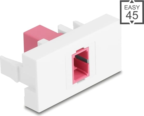Изображение Delock Easy 45 Module SC Simplex female to SC Simplex female violet / white