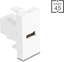 Attēls no Delock Easy 45 Module USB 2.0 Type-A female to USB 2.0 Type-B female white