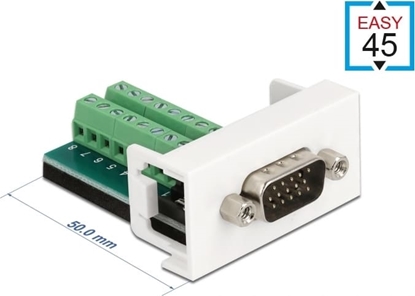 Изображение Delock Easy 45 Module VGA male to Terminal Block 22.5 x 45 mm