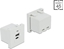 Picture of Delock Easy 45 USB Charging Port Module 1 x Type-A + 1 x USB Type-C™