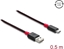 Изображение Delock EASY-USB 2.0 Cable Type-A male to USB Type-C™ male 0.5 m black