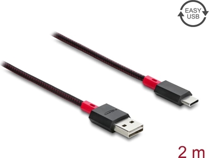 Изображение Delock EASY-USB 2.0 Cable Type-A male to USB Type-C™ male 2 m black