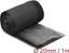 Изображение Delock EMI Shielding braided sleeve with hook-and-loop fastener heat resistant 1 m x 20 mm black
