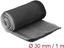 Picture of Delock EMI Shielding braided sleeve with hook-and-loop fastener heat resistant 1 m x 30 mm black