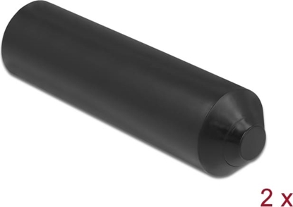 Изображение Delock End Caps with inside adhesive 70 x 20 mm 2 pieces black