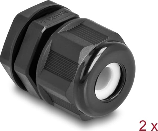 Изображение Delock EX Cable Gland M16 black 2 pieces
