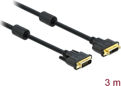 Изображение Delock Extension cable DVI 24+1 male > DVI 24+1 female 3 m black
