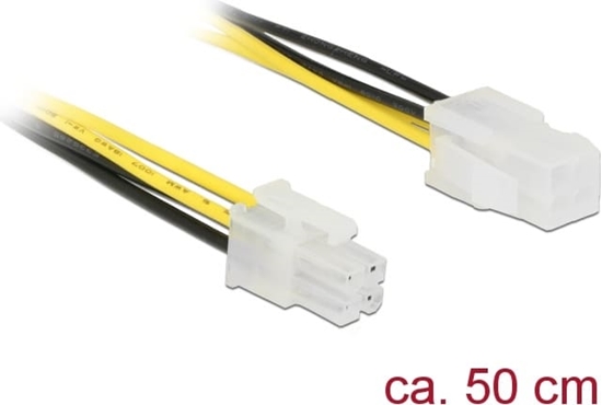 Picture of Delock Extension cable P4 4 pin male > P4 4 pin female 50 cm