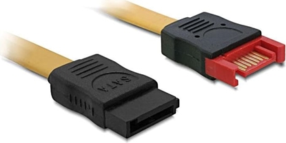 Изображение Delock Extension cable SATA 3 Gb/s plug > SATA receptacle 100 cm yellow