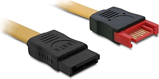 Изображение Delock Extension cable SATA 3 Gb/s plug > SATA receptacle 100 cm yellow
