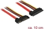 Изображение Delock Extension cable SATA 6 Gb/s 22 pin plug > SATA 22 pin receptacle (5 V + 12 V) 10 cm