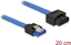 Изображение Delock Extension cable SATA 6 Gb/s receptacle straight > SATA plug straight 20 cm blue latchtype